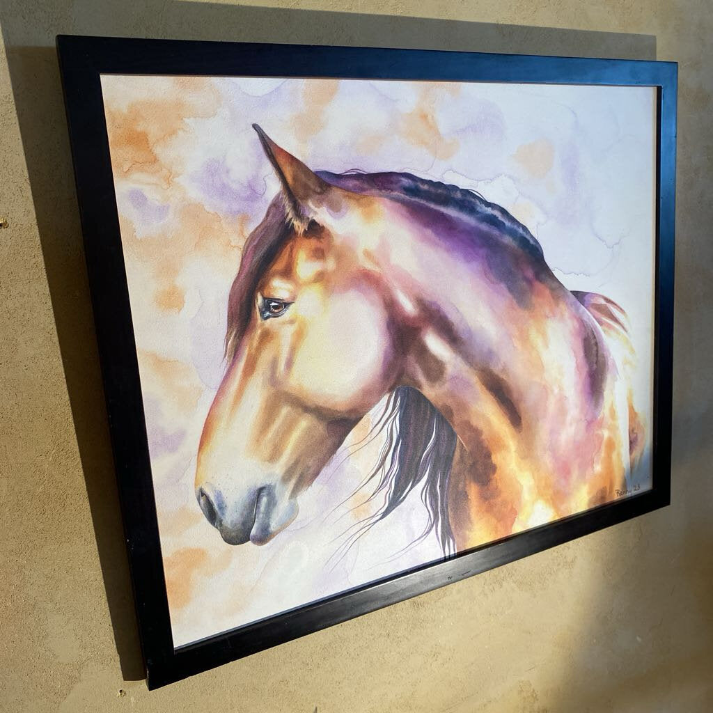 Horse - Original Watercolor By Renny Spencer