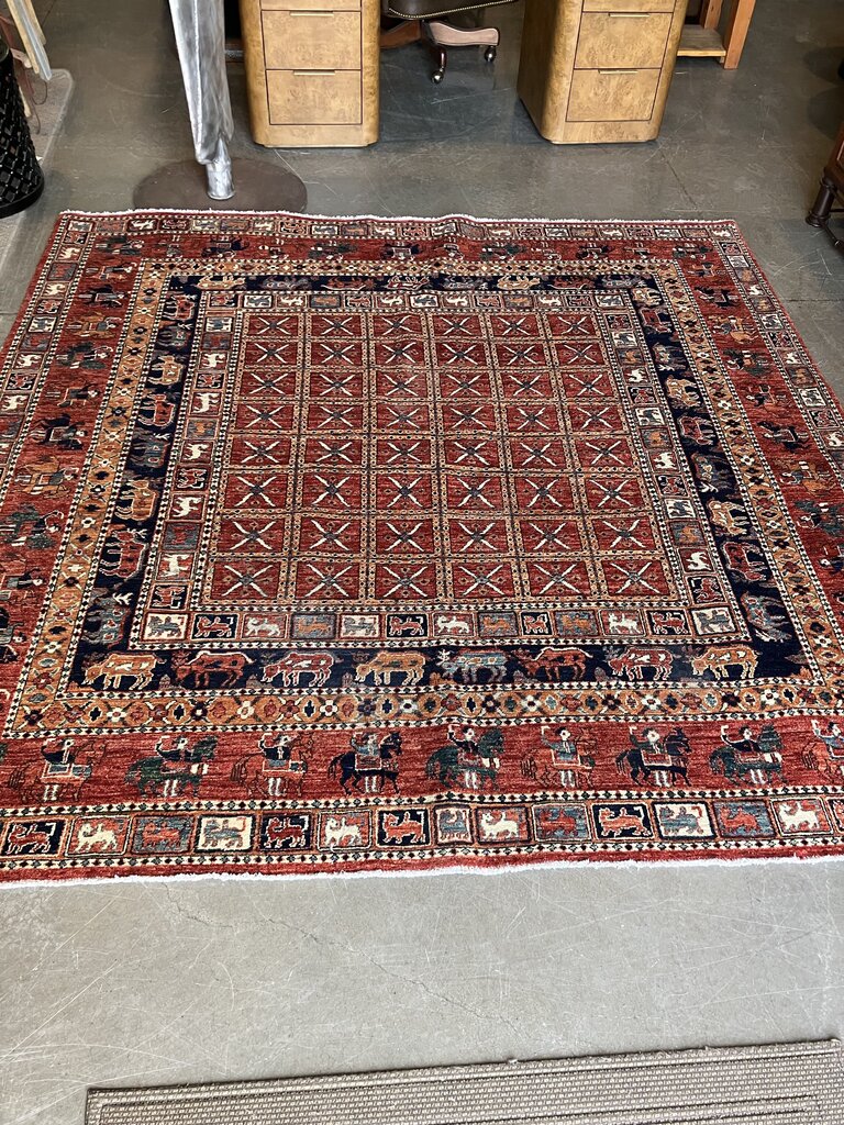 Pazyryk Afghanistan Rug 8x8