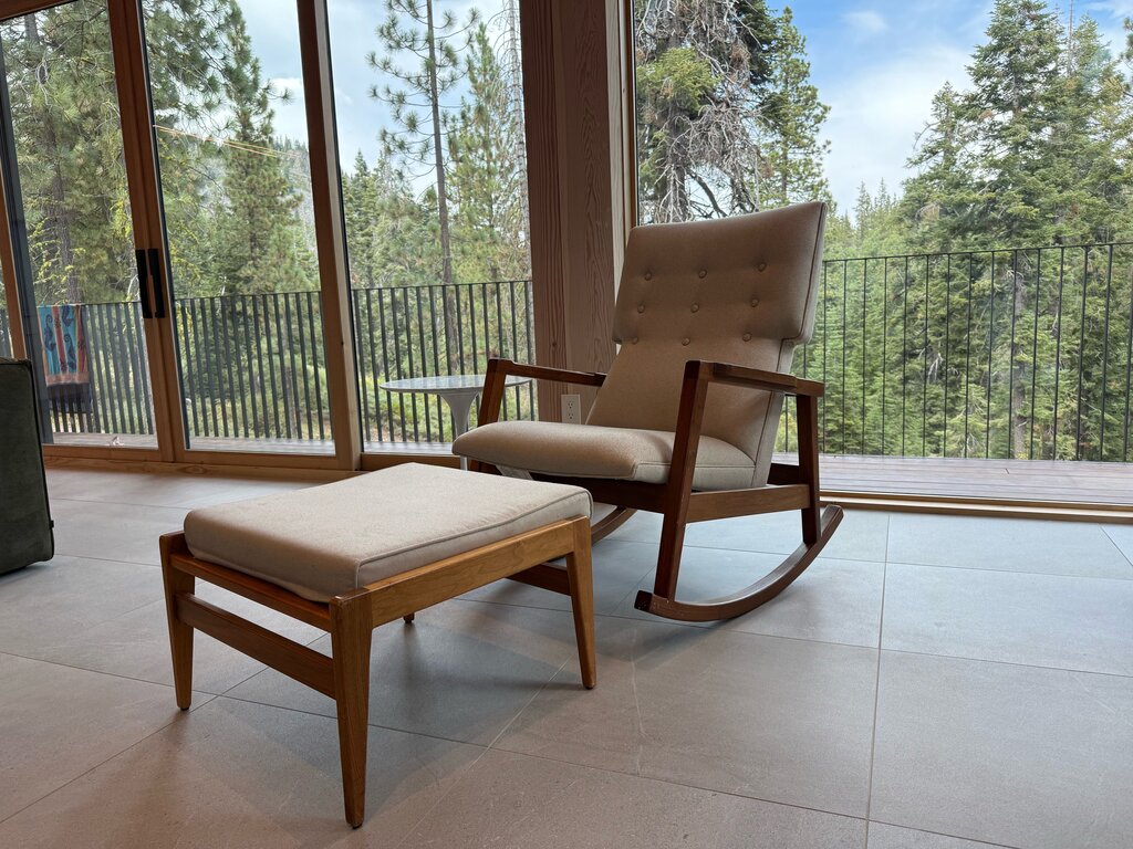 Design Within Reach Jens Risom Rocker With Ottoman