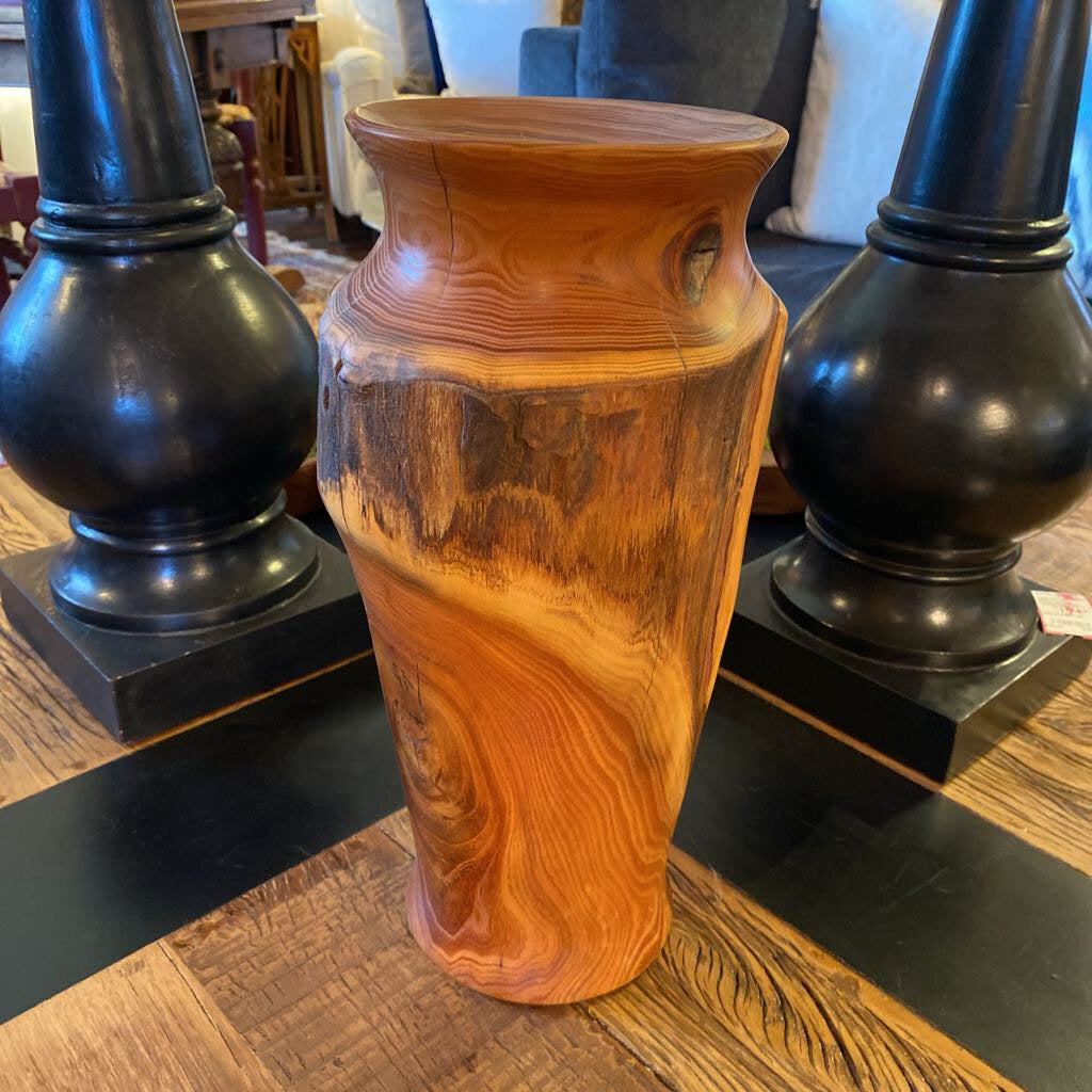 Wood Vase