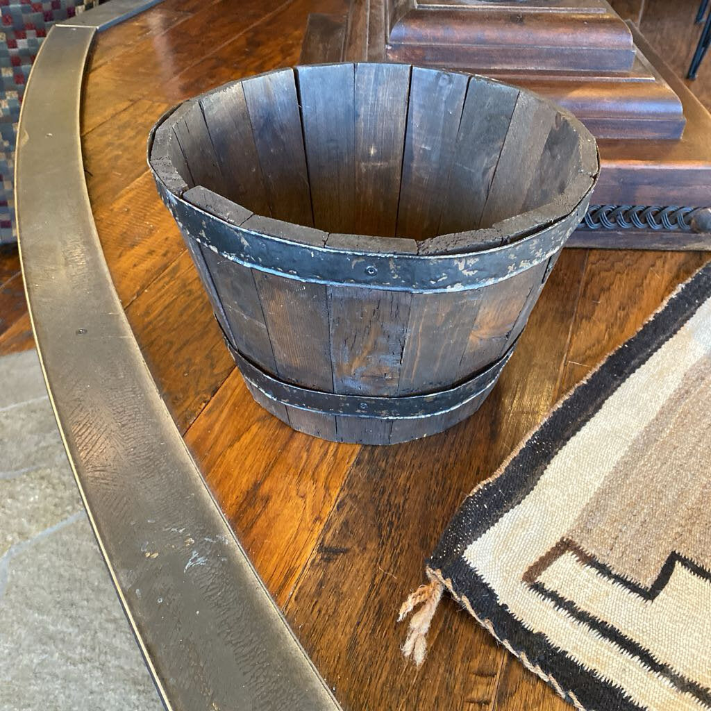 Vintage Wood Pot