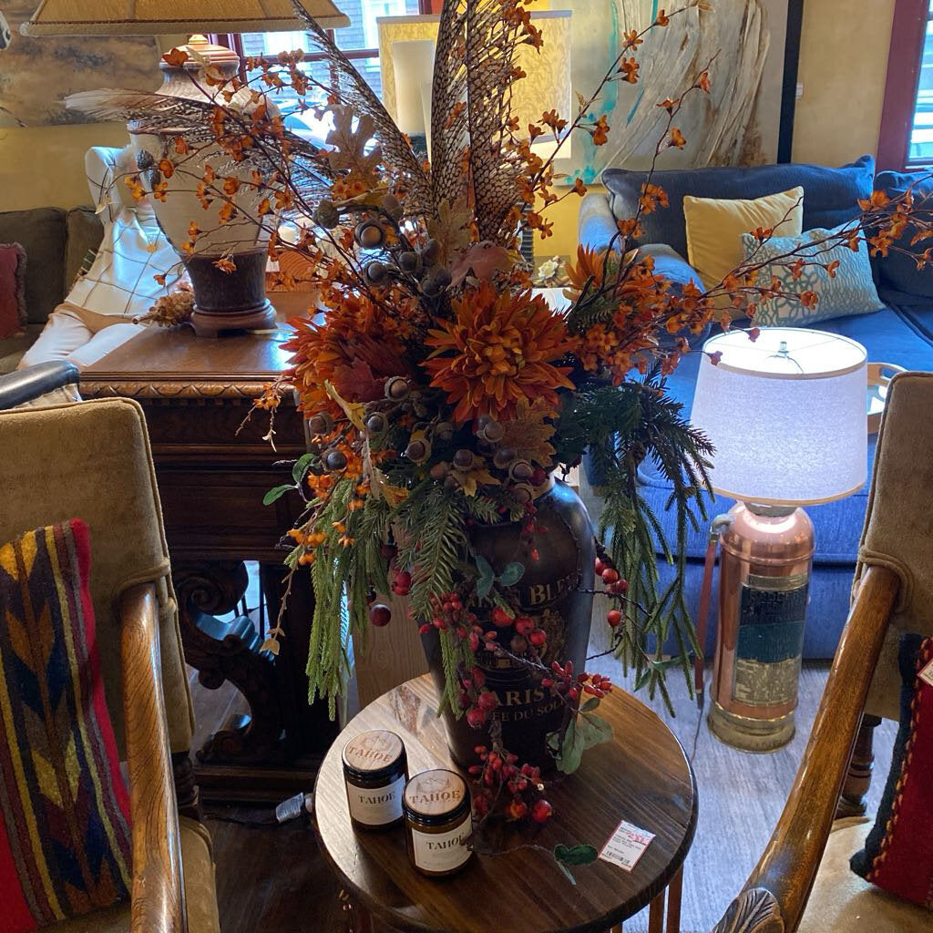 Paris Vase With Fall Colors