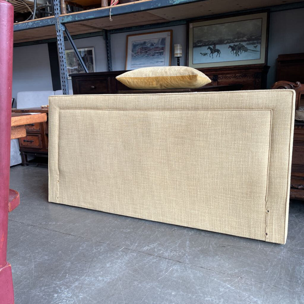 Queen Upholstered Headboard With Matching Pillow