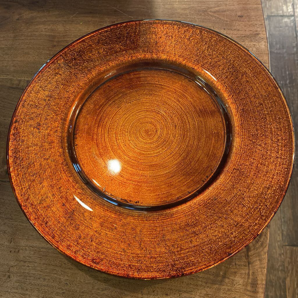 Copper Colored Chargers - Set Of 4