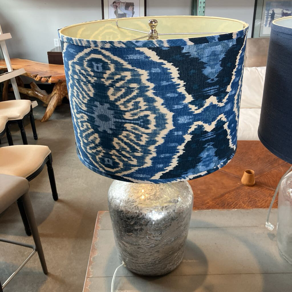 Ikat Shade w/ Metallic Base Lamp