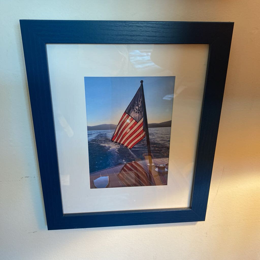 Patriotic Wooden Boat