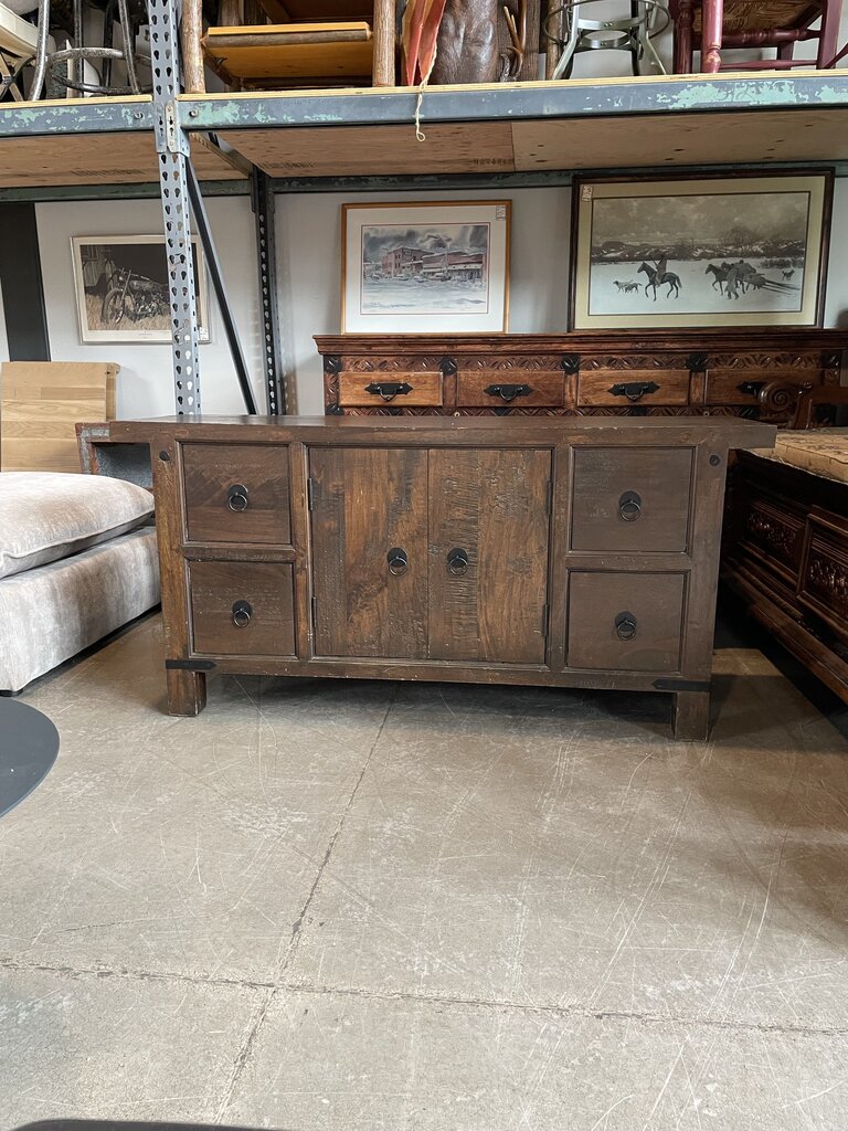 Rustic Wood Console
