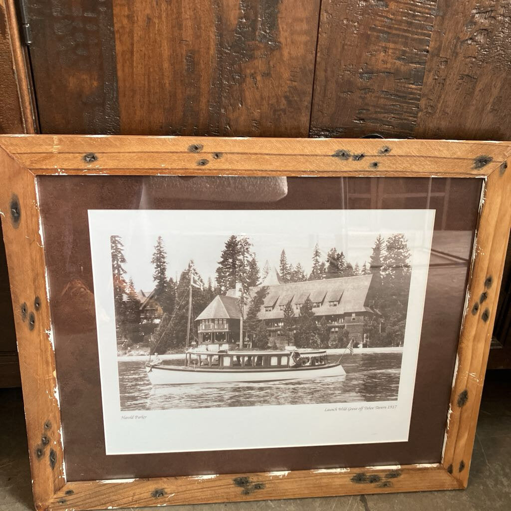 Launch Wild Goose Off Tahoe Tavern Photo 1917