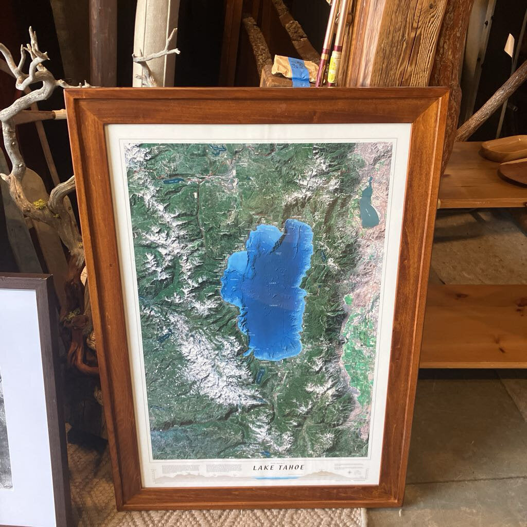 Lake Tahoe Topography Map