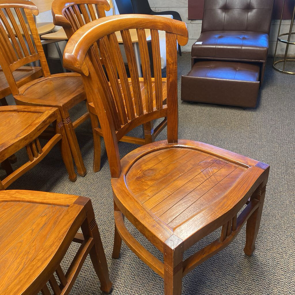 The Wooden Duck Dining Chairs - Set Of 8 - 6 Side Chairs, 2 Host Chairs