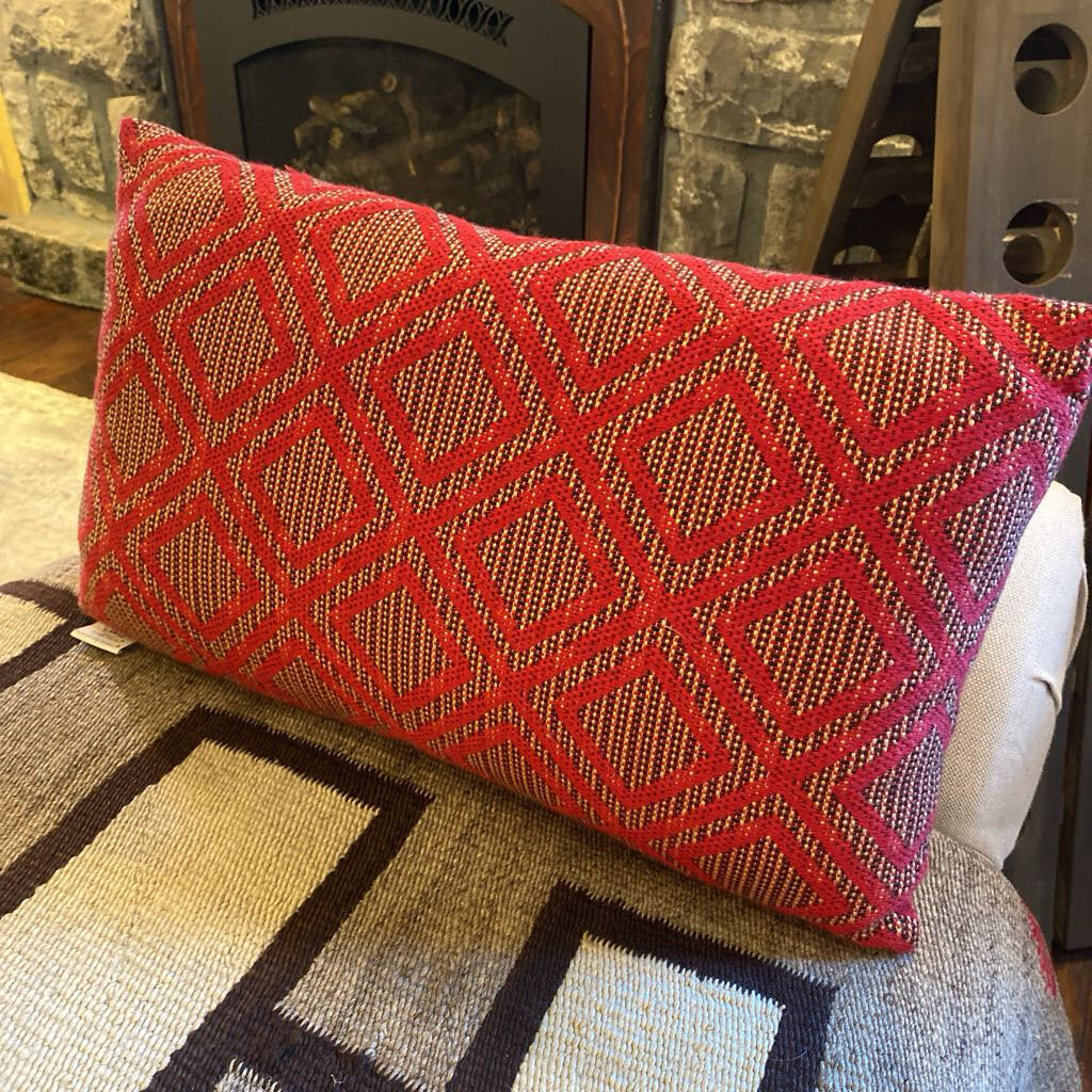 Red Diamond Bolster Pillow
