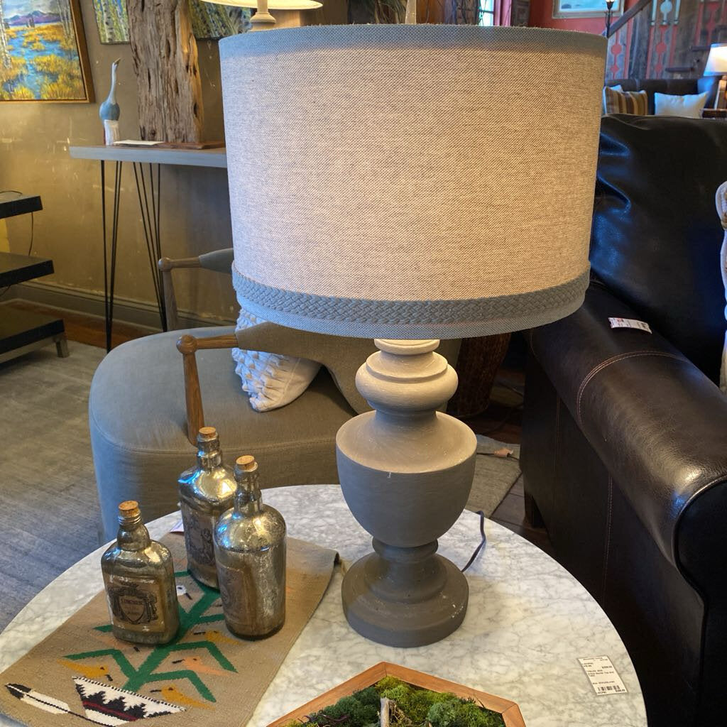 Gray Ceramic Lamp - Set Of 2
