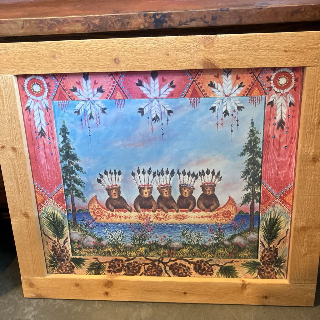 5 Bears in a Canoe Art