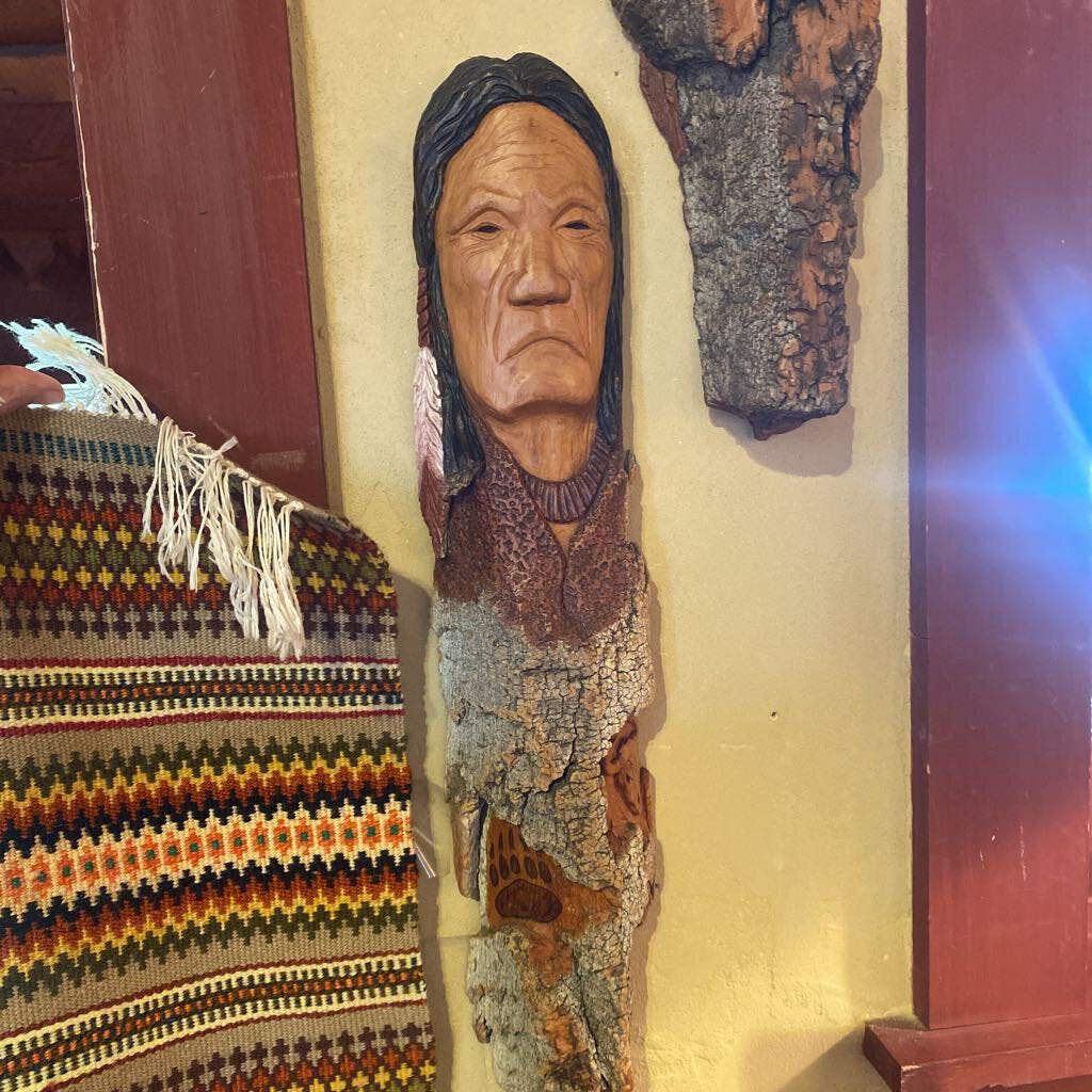 Hand Carved Native American - By T. Cron