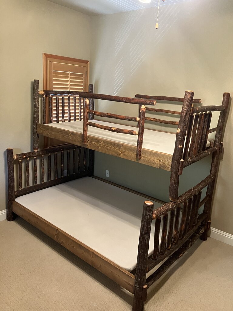 Twin Over Full Hickory Bunk Bed