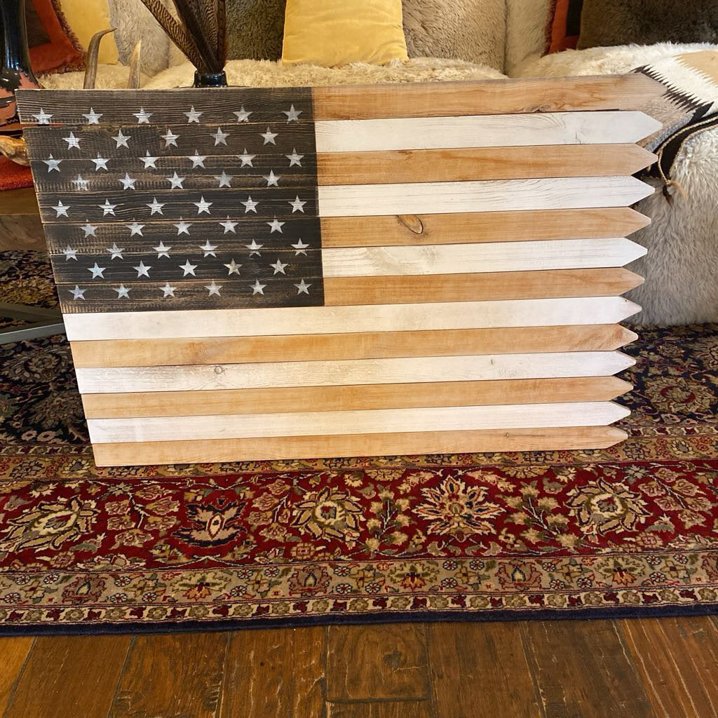 Wood American Flag