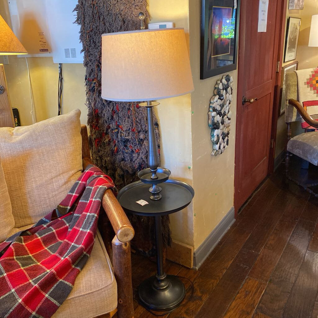 Pottery Barn Floor Lamp With Shelf