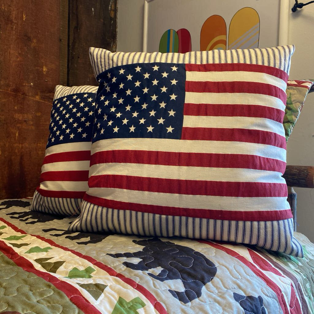 Red, White and Blue Pillow
