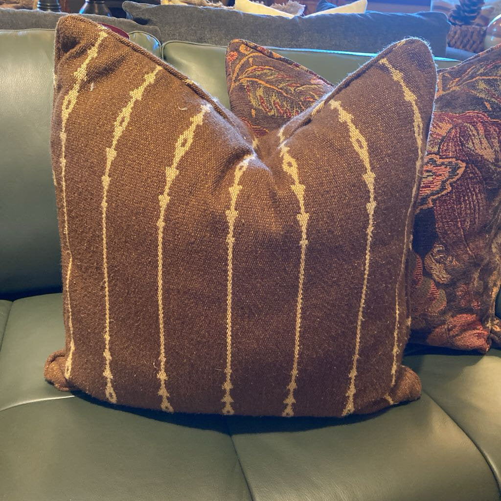 Brown Stripe Pillow