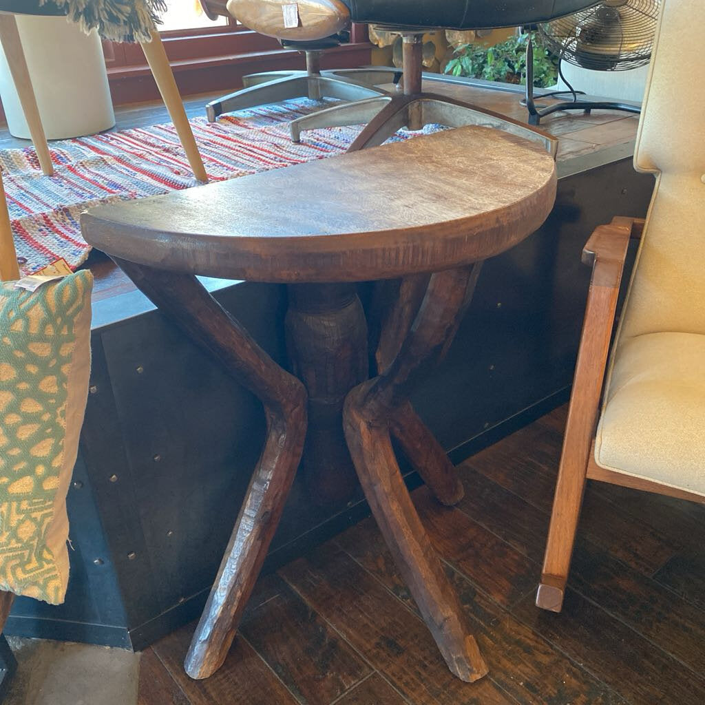 Rustic Half Round Console Table