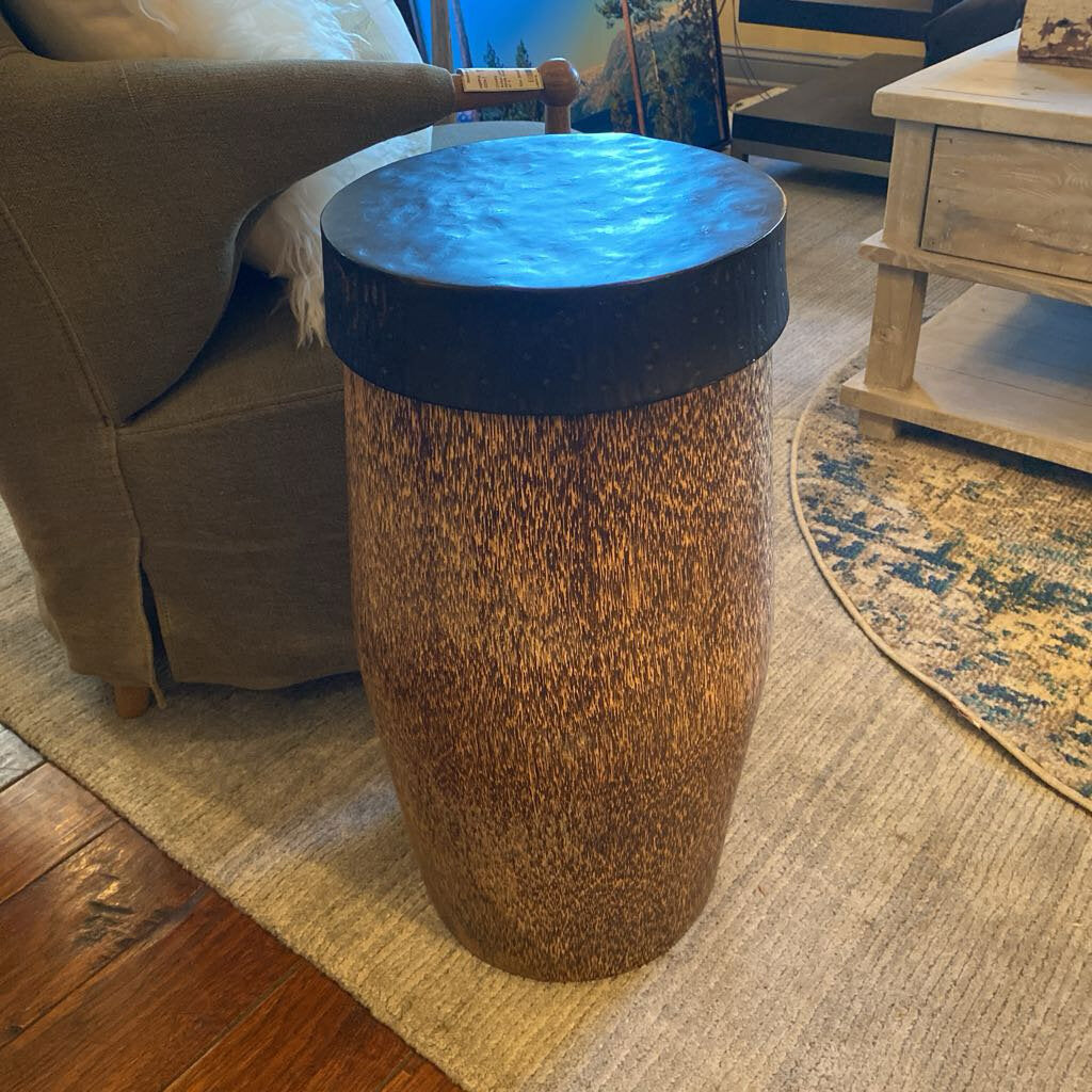 Wood And Metal Cocktail Table