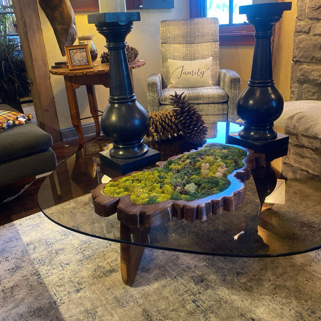 Noguchi Coffee Table With Walnut Base