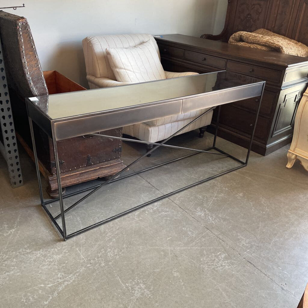 Restoration Hardware Gramercy Mirrored Console Table