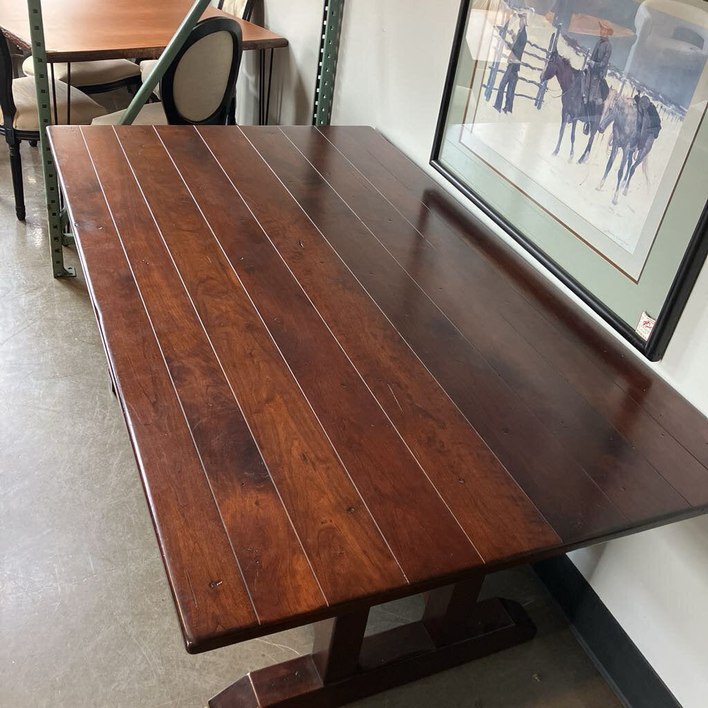 Simply B&O Railroad Amish Trestle Dining Table