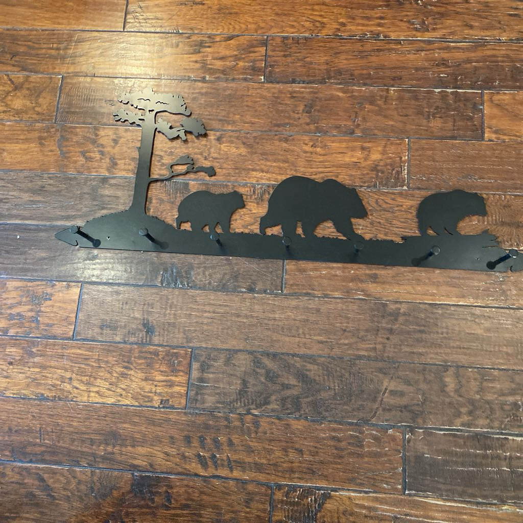 Metal Bear Coat Rack