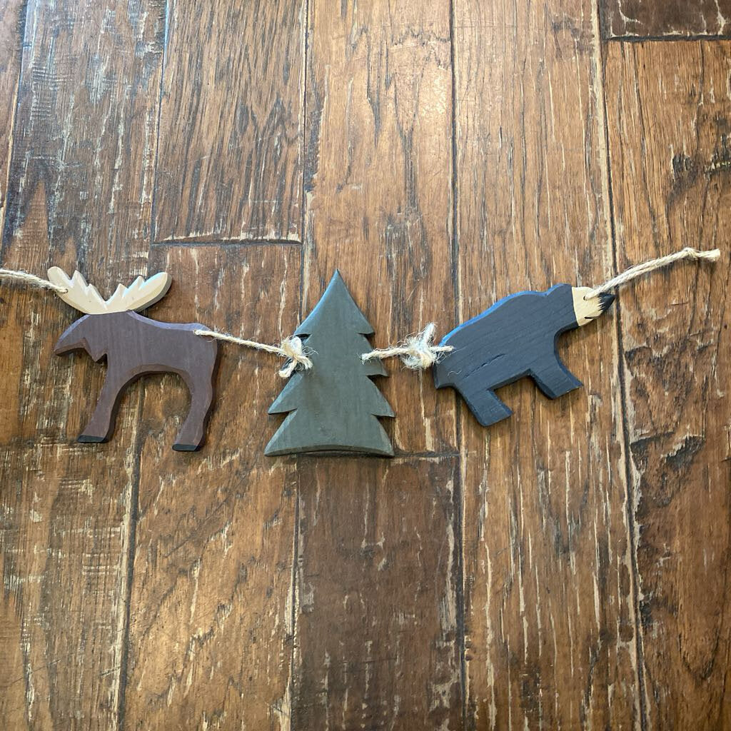 Bear, Tree, Moose Wall Art