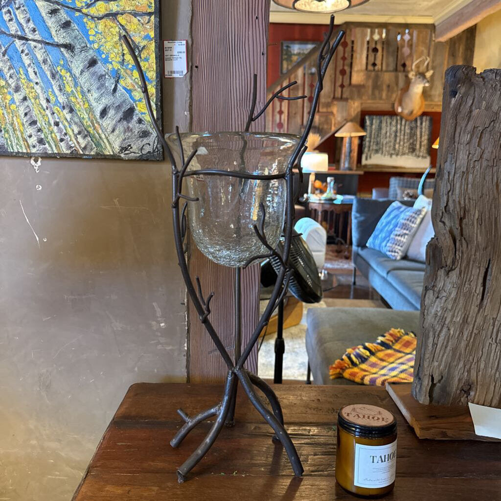 Iron Branch Candle Holder