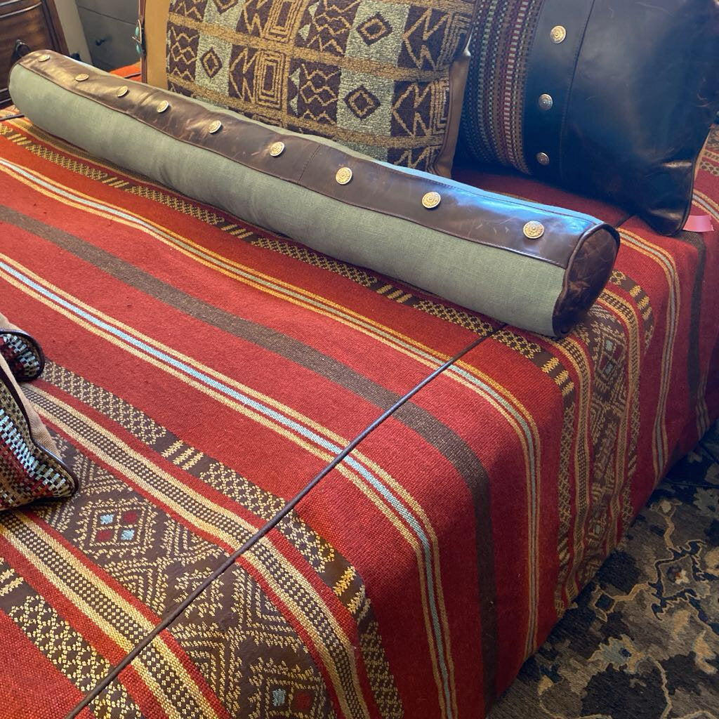 Red Striped Western King Duvet