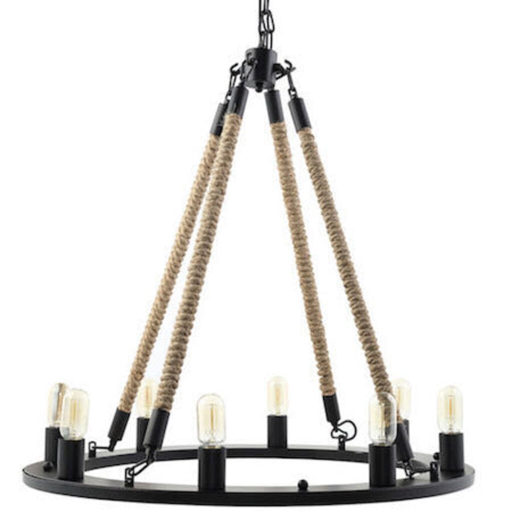 Restoration Hardware Rope Chandelier - Brand New