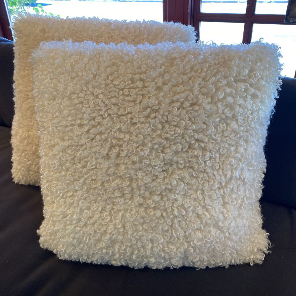 White Alpaca Pillow