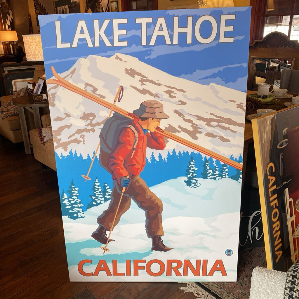 Lake Tahoe Skier Canvas