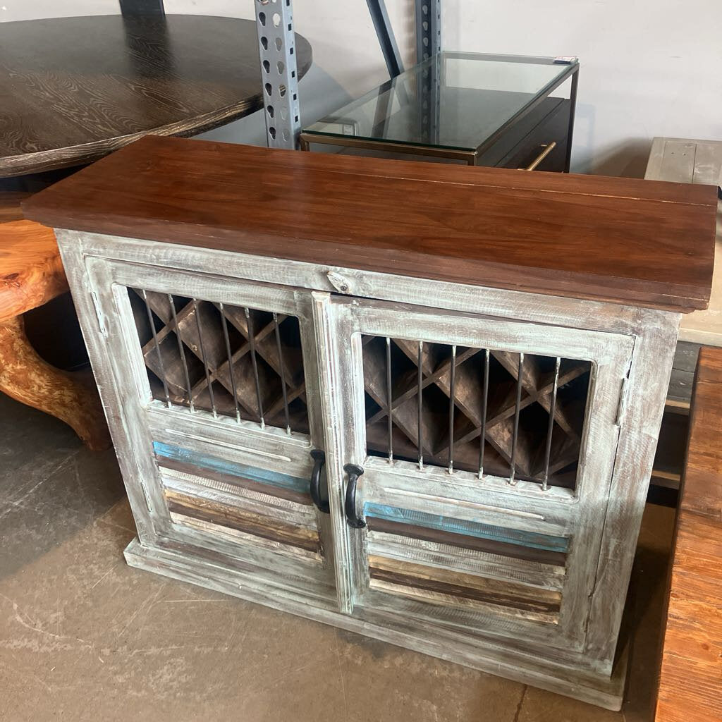 Distressed Wine Cabinet