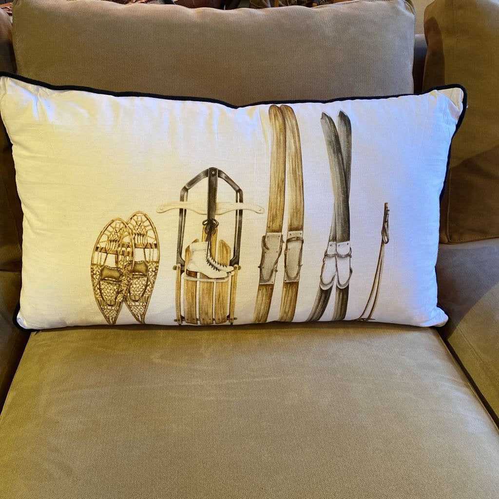 Vintage Winter Toys Pillow