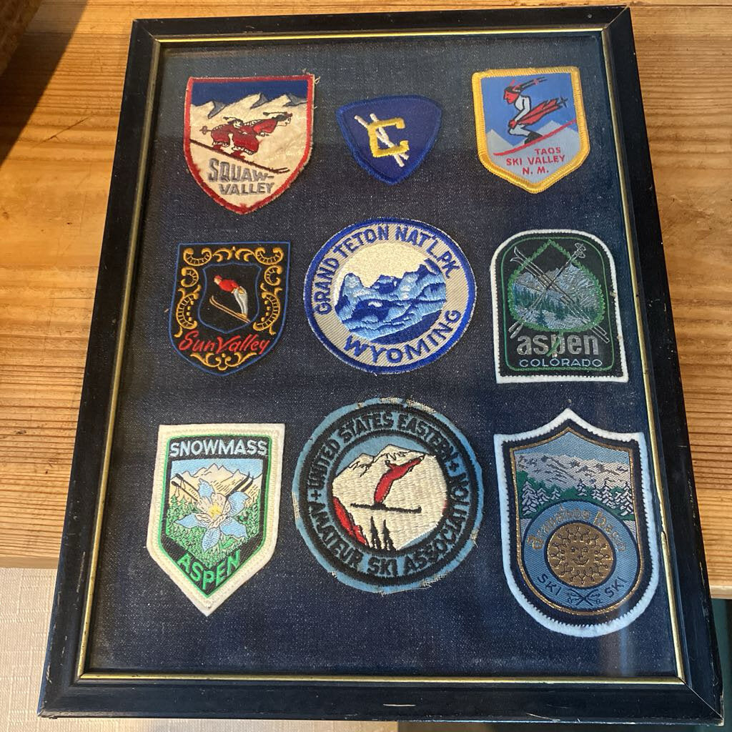 Framed Ski Patches