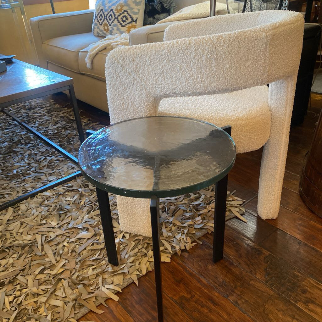 Safavieh Seymour Cast Glass Accent Table