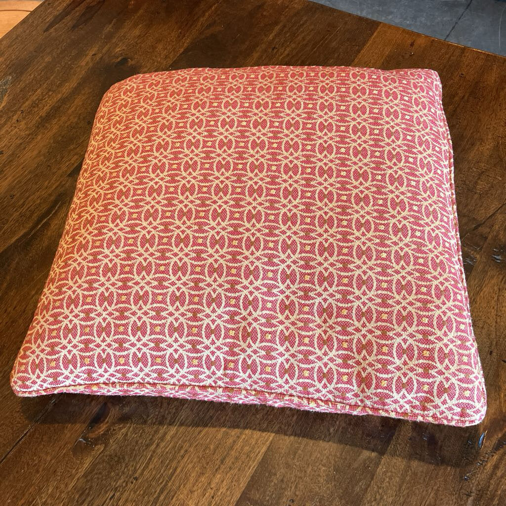 Ethan Allen Custom Down Pillow in Tayte Brick