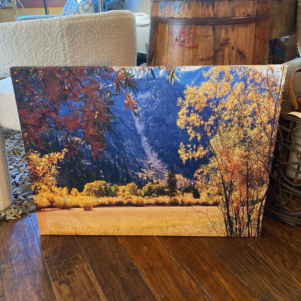 Autumn Mountain Photo on Canvas
