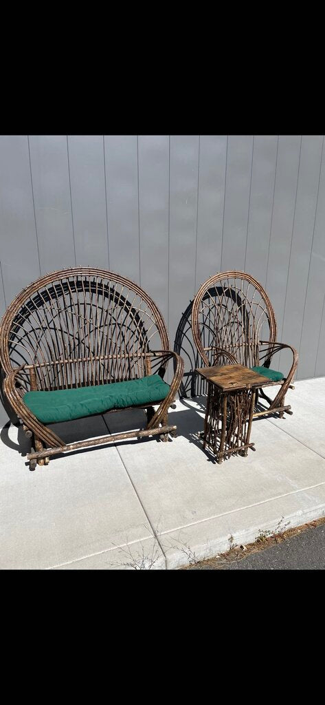 Willow Loveseat, Chair and Side Table