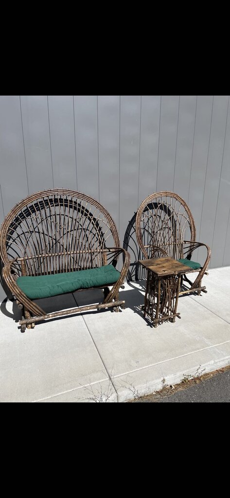 Willow Loveseat, Chair and Side Table