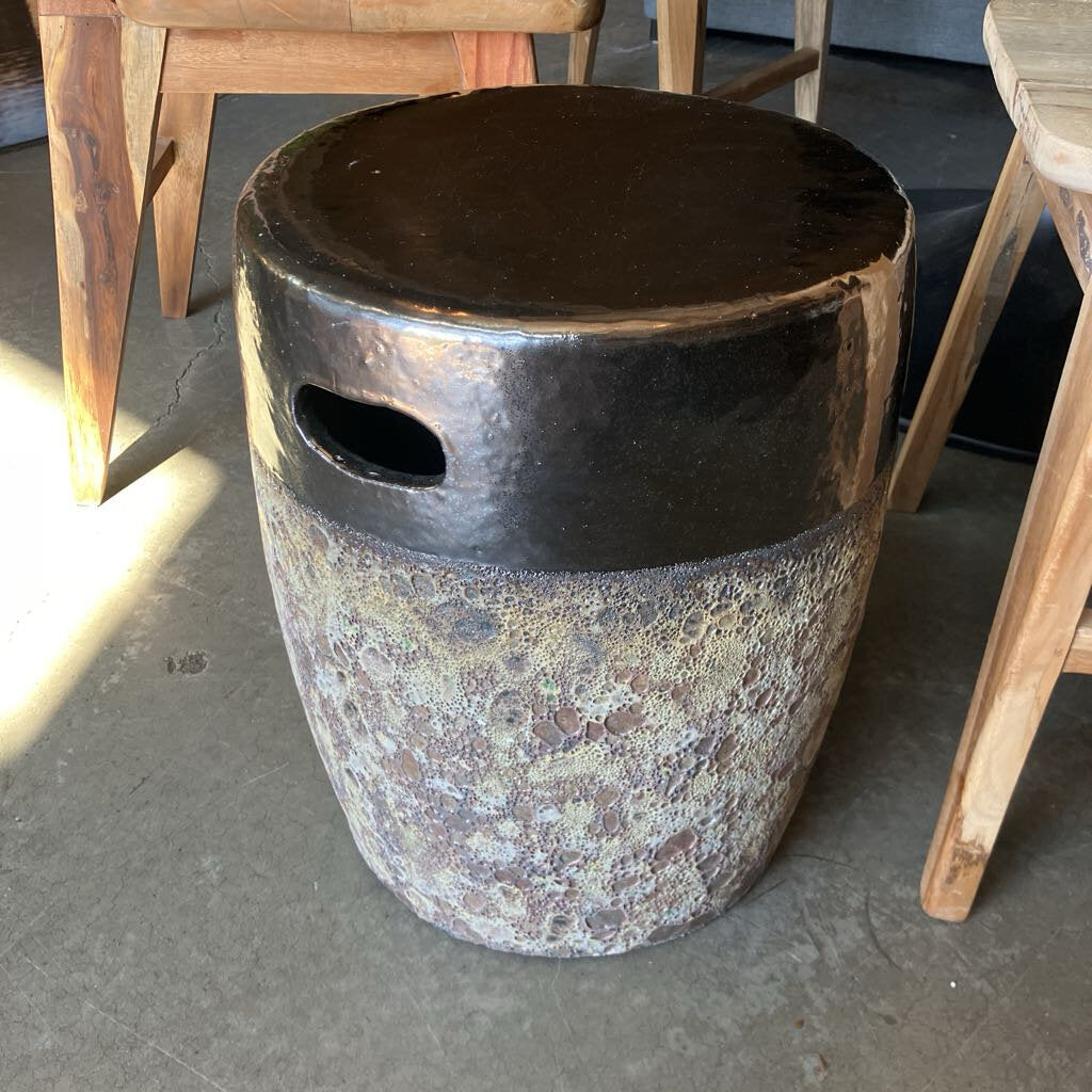 Revival Home Cadence Gold/Gray Stool/ Side Table