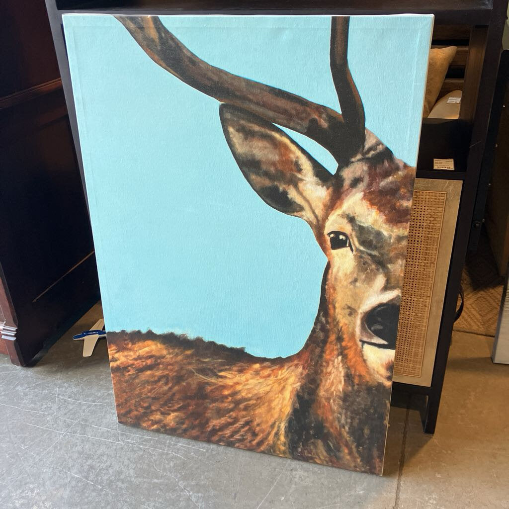 Deer Print on Canvas