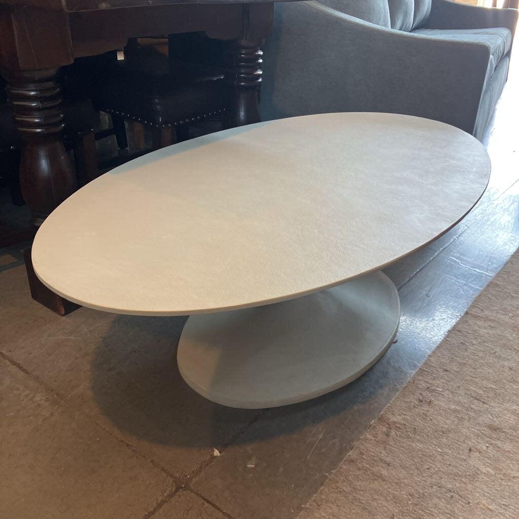 Four Hands Simone Oval Cast Aluminum Coffee Table