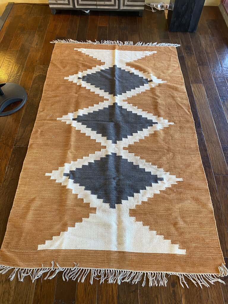 Handwoven Cotton Kilim Rug