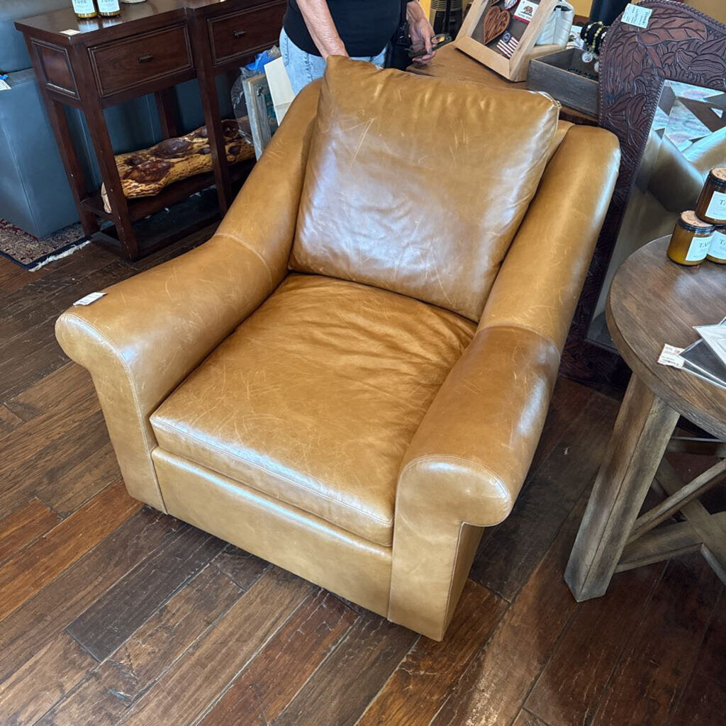 Ambella Leather Swivel Chair