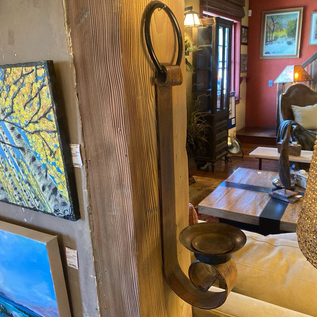 Iron Sconce Candle Holder