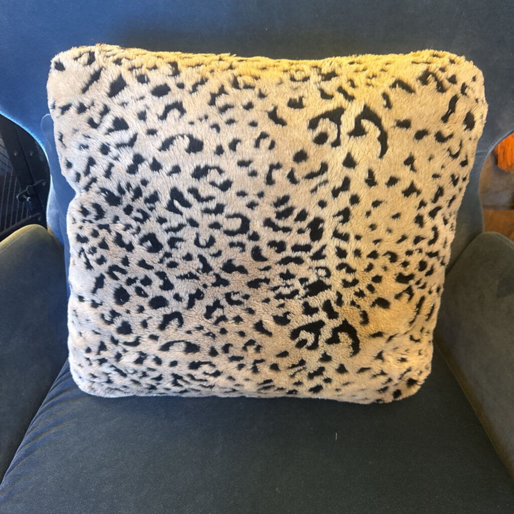 Faux Fur Cheetah Pillow